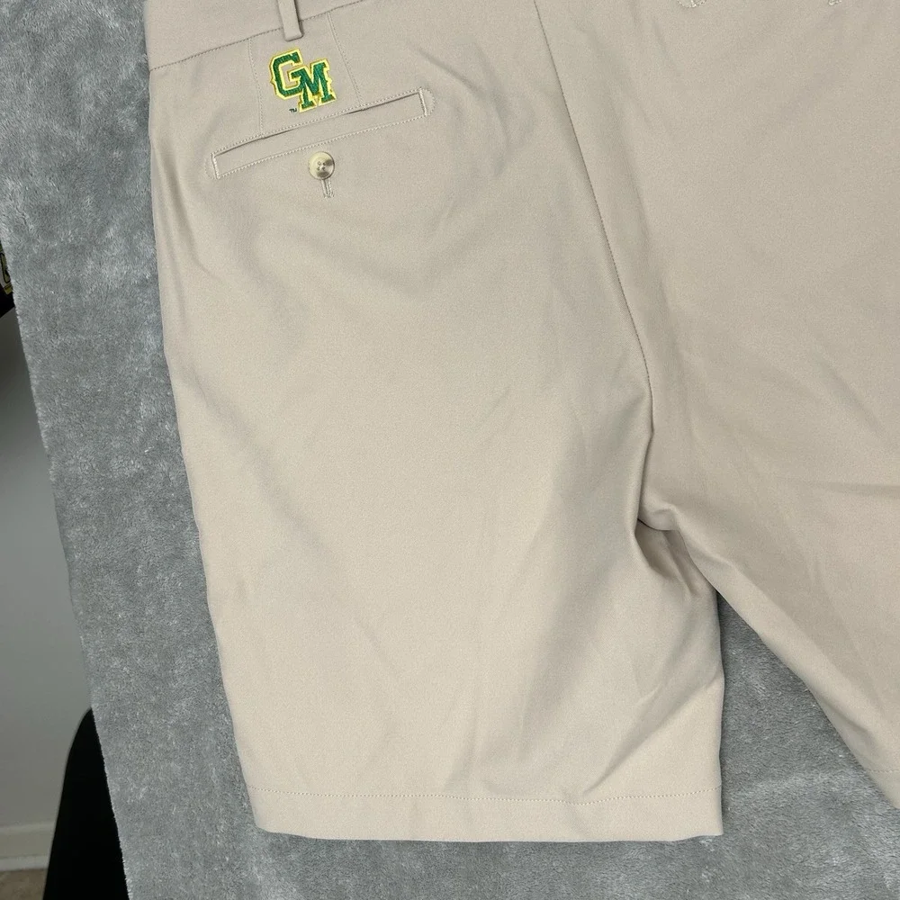 Peter Millar George Mason University Shorts Color Khaki Beige Men's‎ Size 36